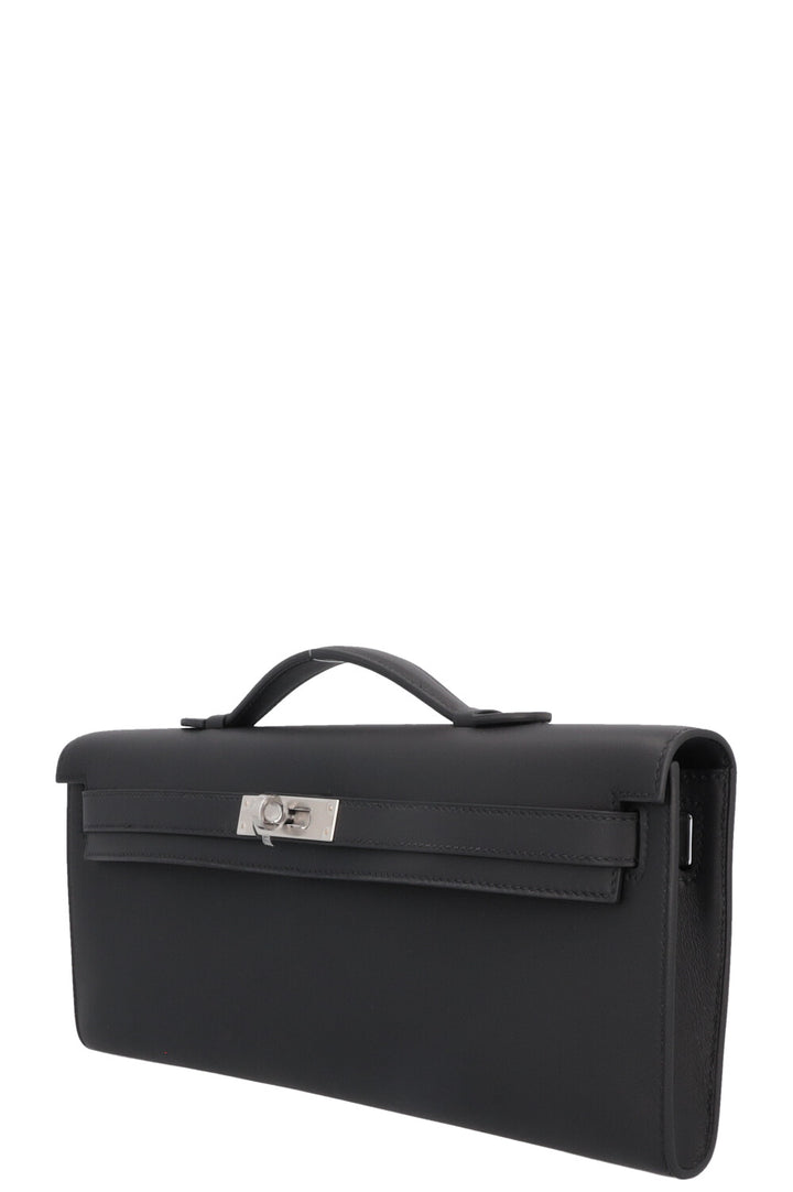 HERMÈS Kelly Cut Swift Noir Palladium