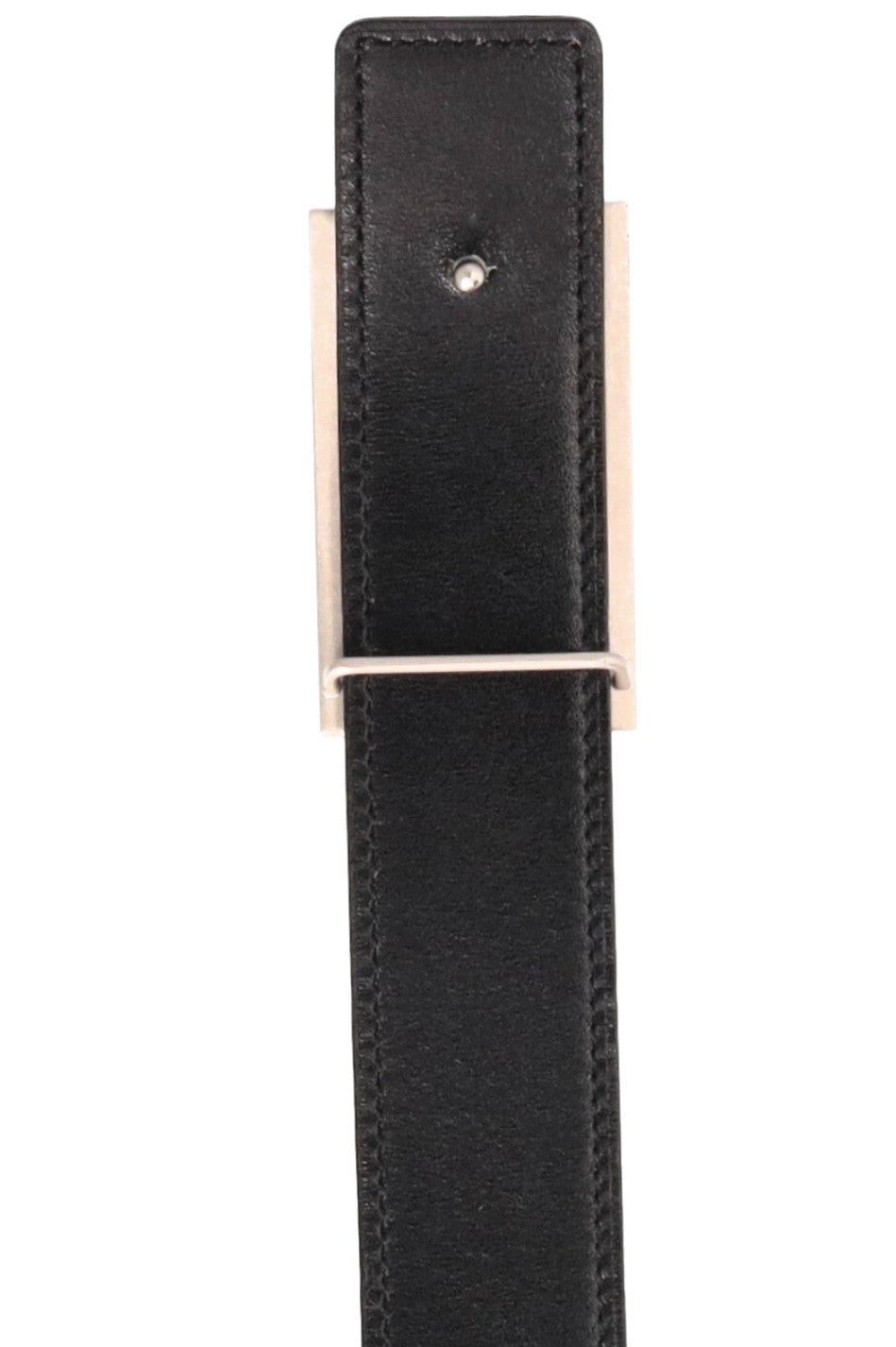 Ceinture HERMÈS H Argent Orange Noir