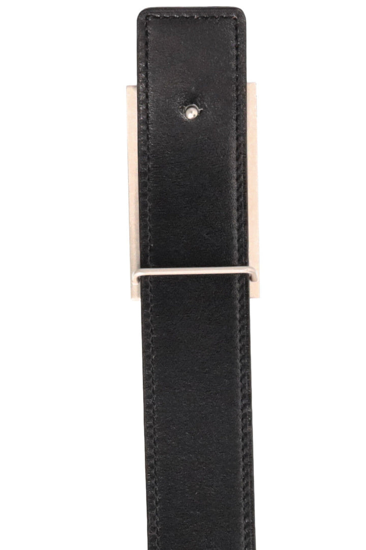 Ceinture HERMÈS H Argent Orange Noir