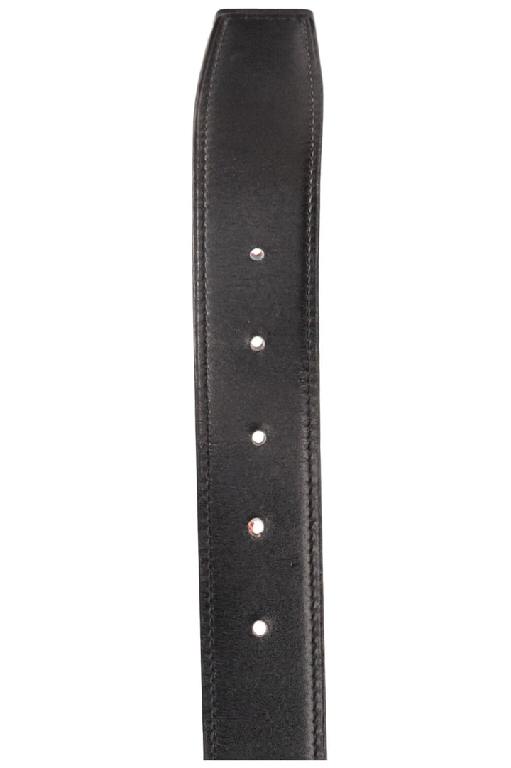 Ceinture HERMÈS H Argent Orange Noir