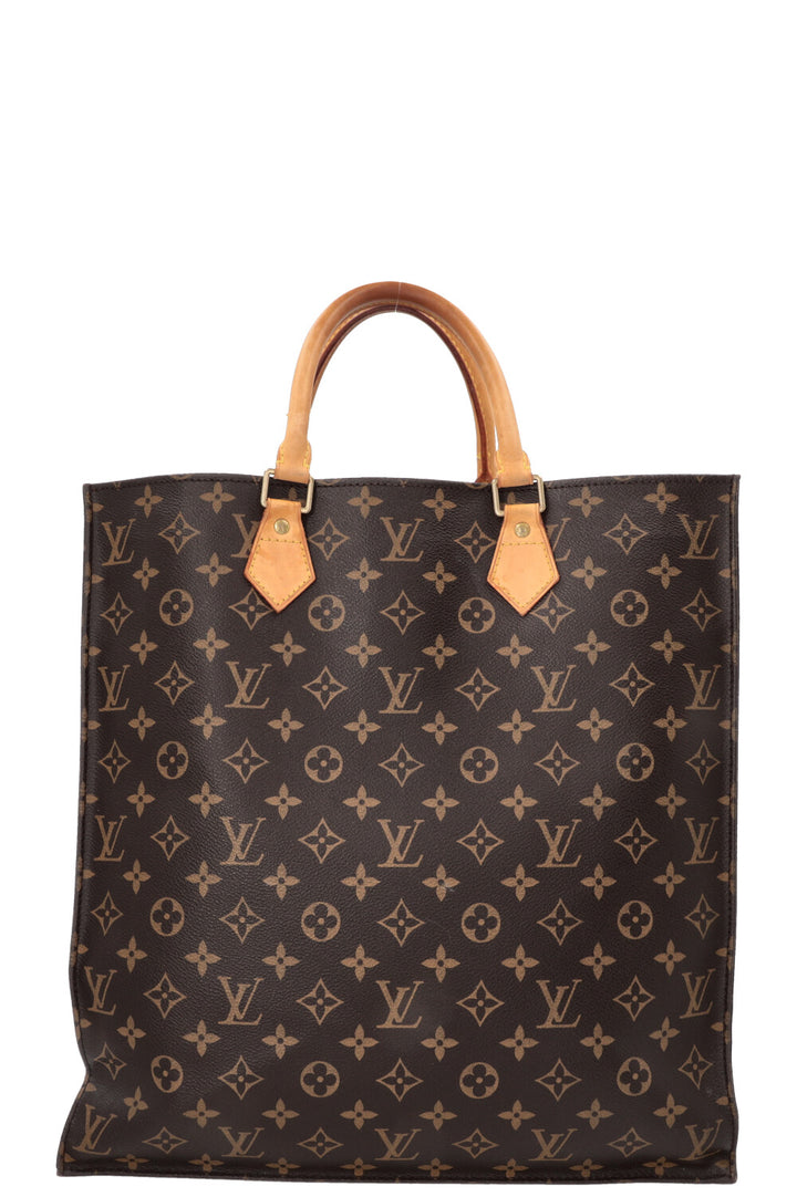 LOUIS VUITTON Sac Plat Tote Bag MNG Canvas