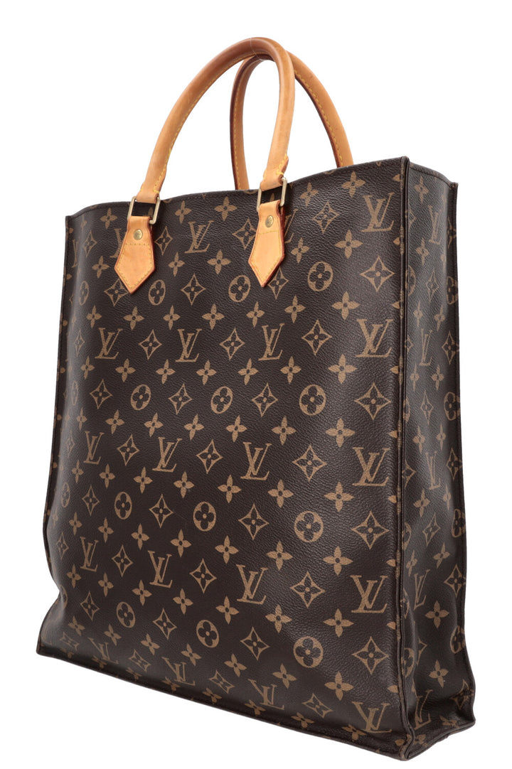 LOUIS VUITTON Sac Plat Tote Bag MNG Canvas