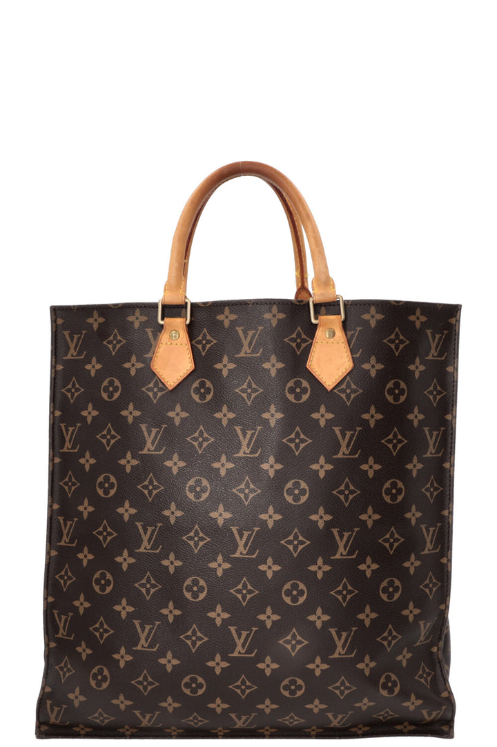 LOUIS VUITTON Sac Plat Tote Bag MNG Canvas