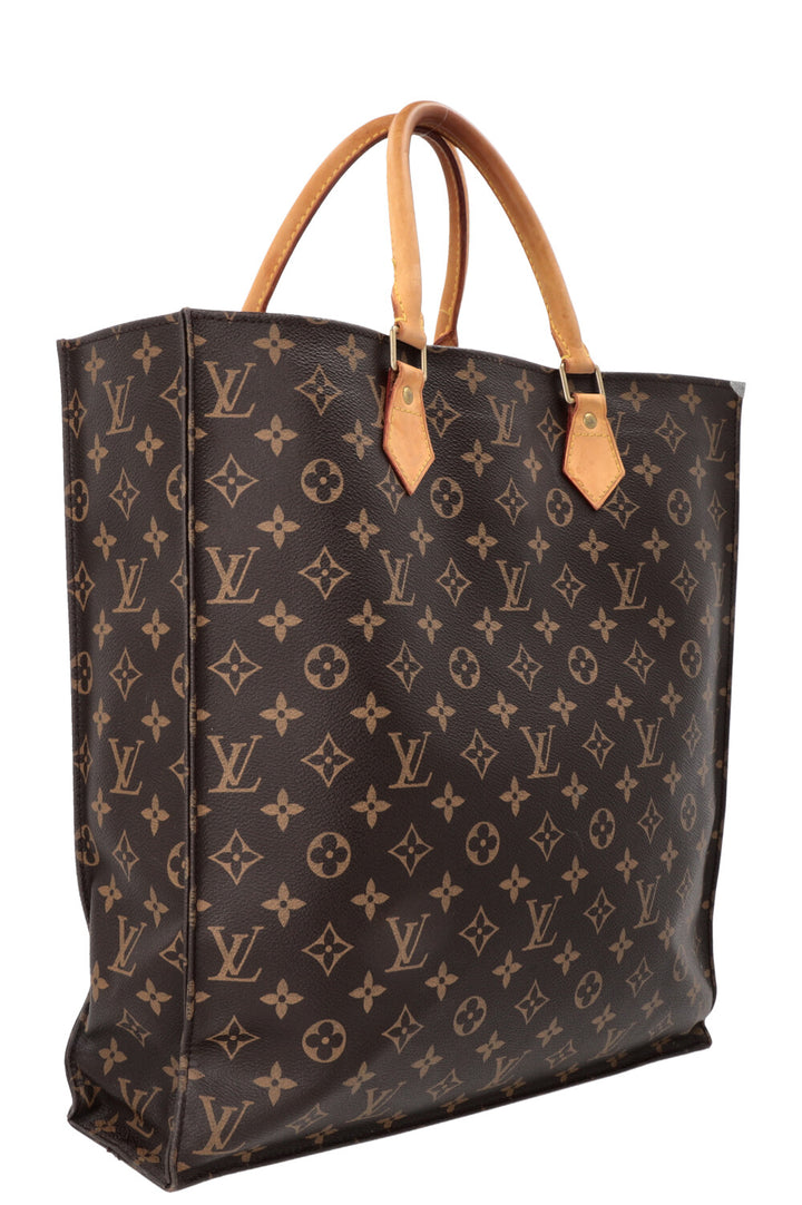 LOUIS VUITTON Sac Plat Tote Bag MNG Canvas
