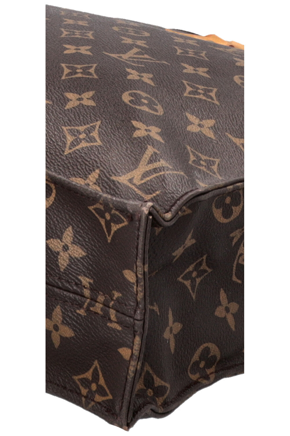 LOUIS VUITTON Sac Plat Tote Bag MNG Canvas