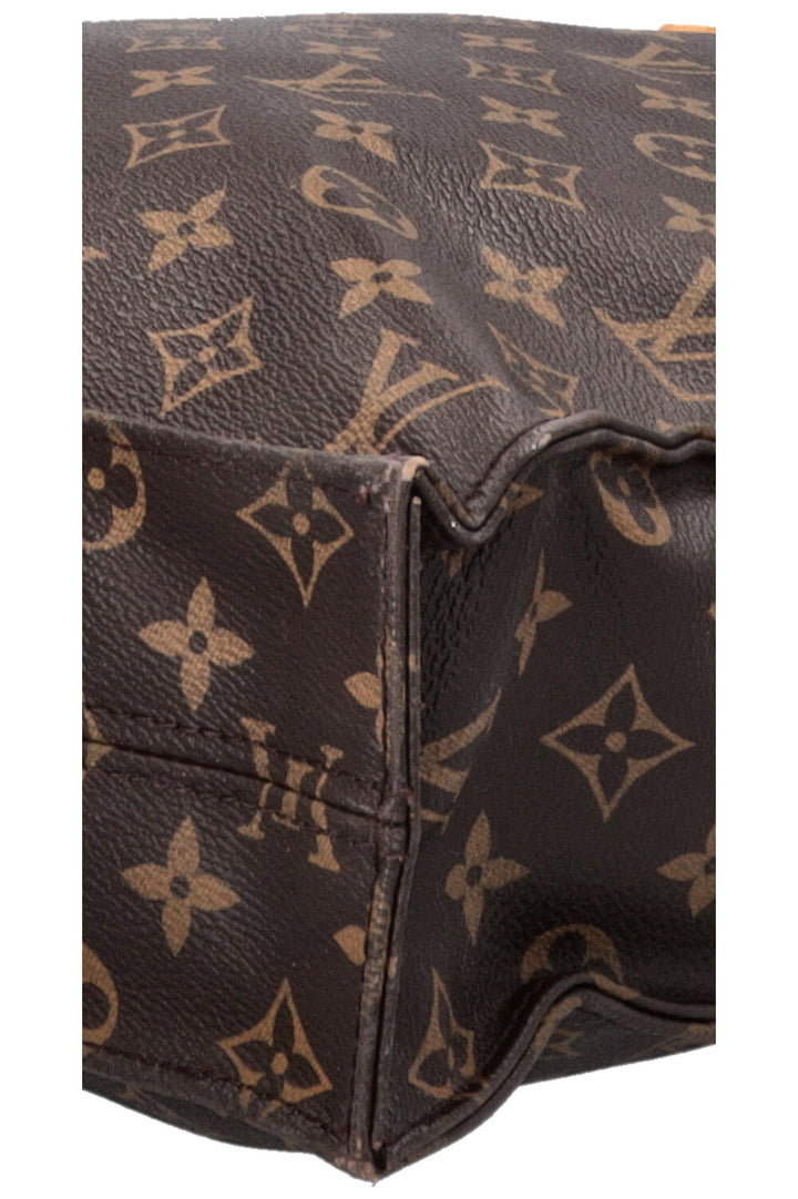 LOUIS VUITTON Sac Plat Tote Bag MNG Canvas