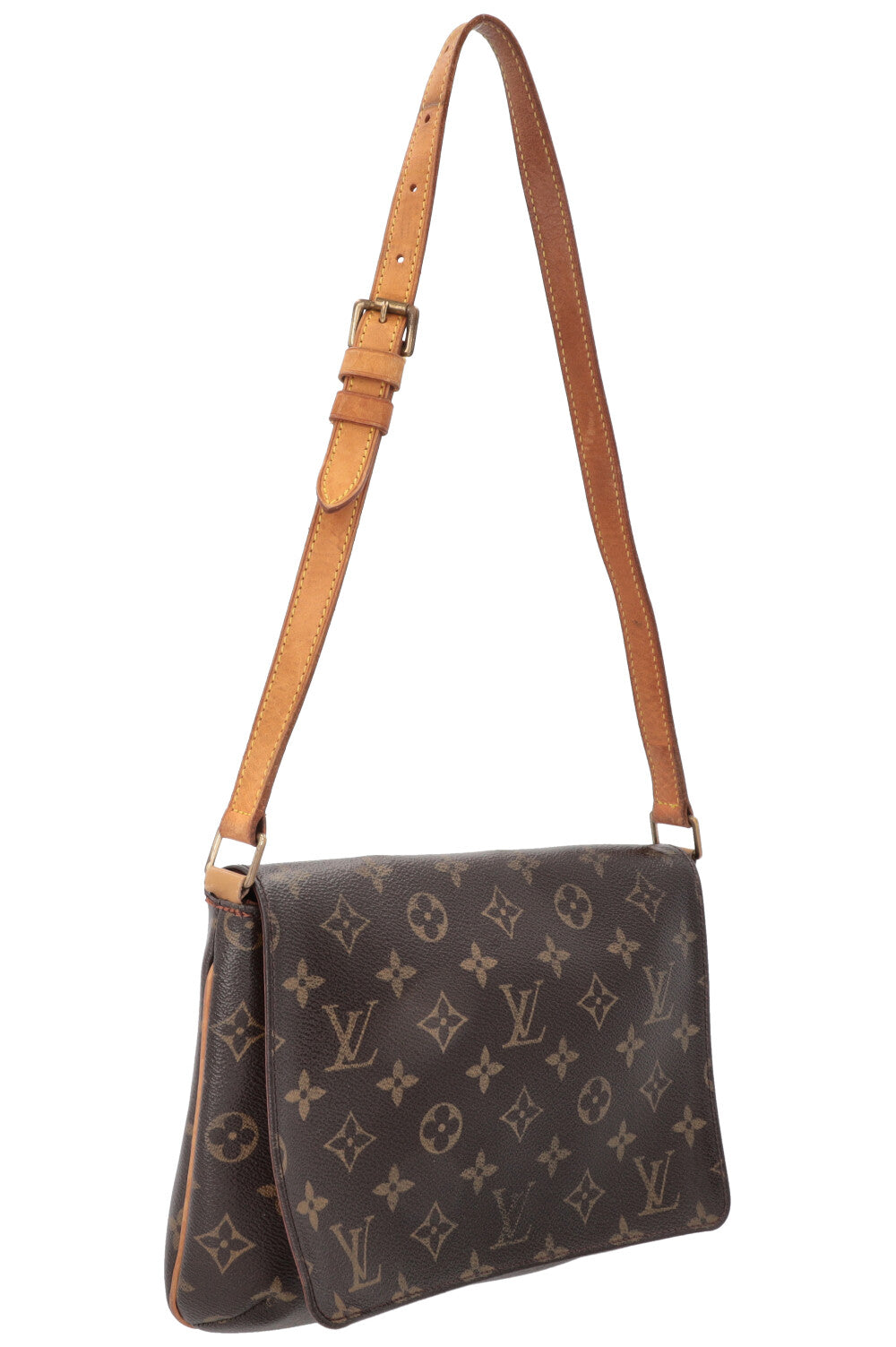 LOUIS VUITTON Musette Tango Shoulder Bag MNG Canvas