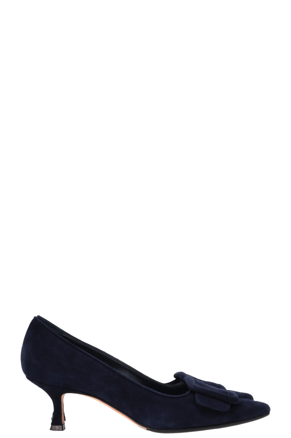 MANOLO BLAHNIK Maysale 50 Heels Navy