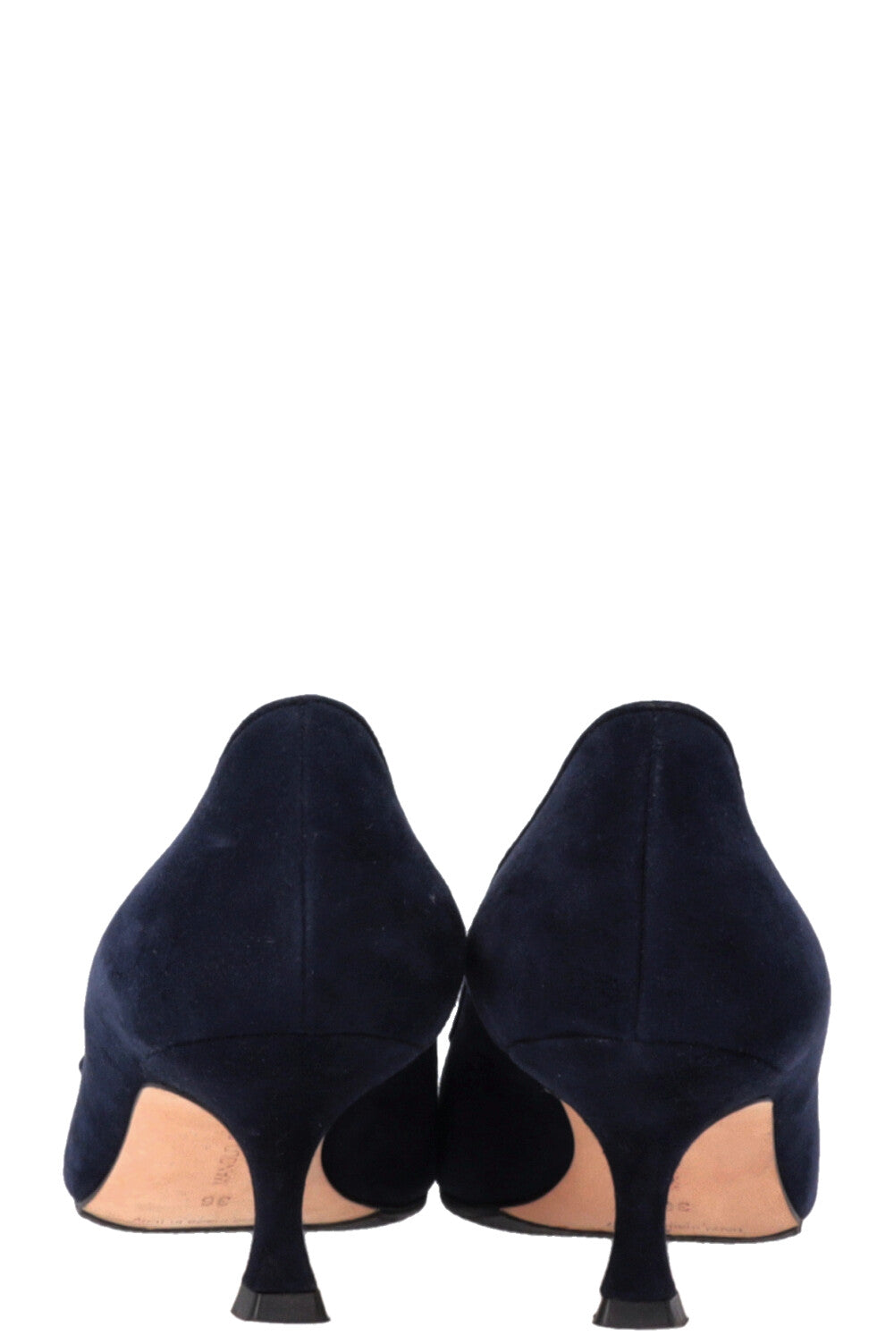 MANOLO BLAHNIK Maysale 50 Heels Navy