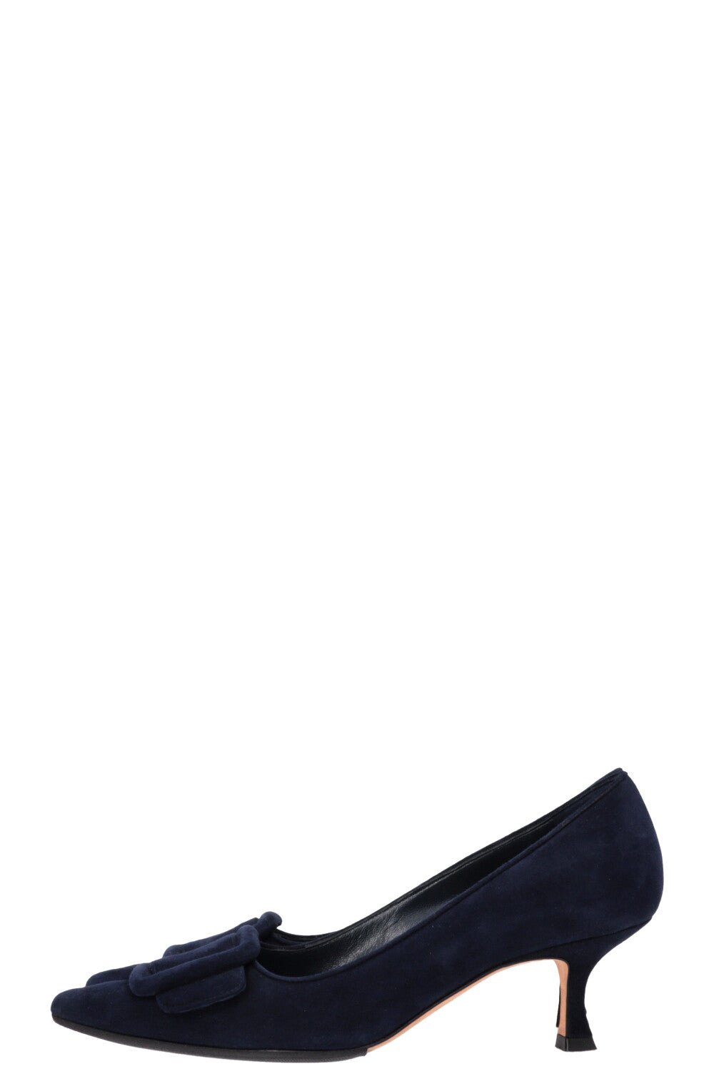 MANOLO BLAHNIK Maysale 50 Heels Navy