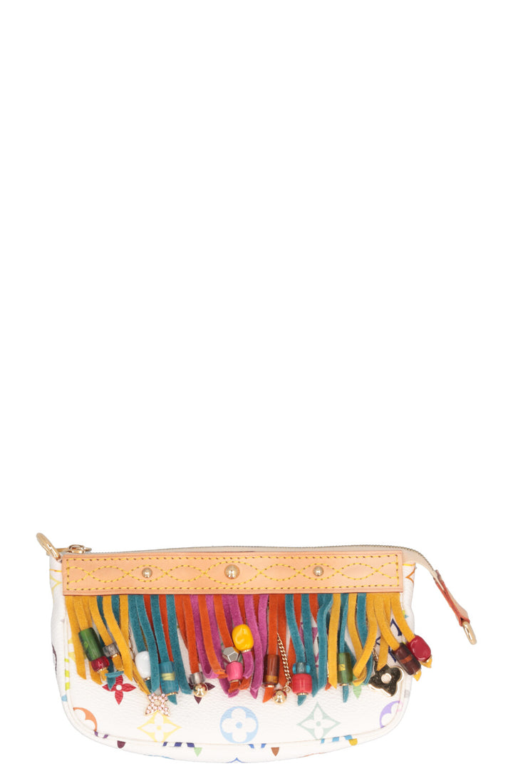 LOUIS VUITTON x Takashi Murakami Fringe Bucket Bag Multicolor