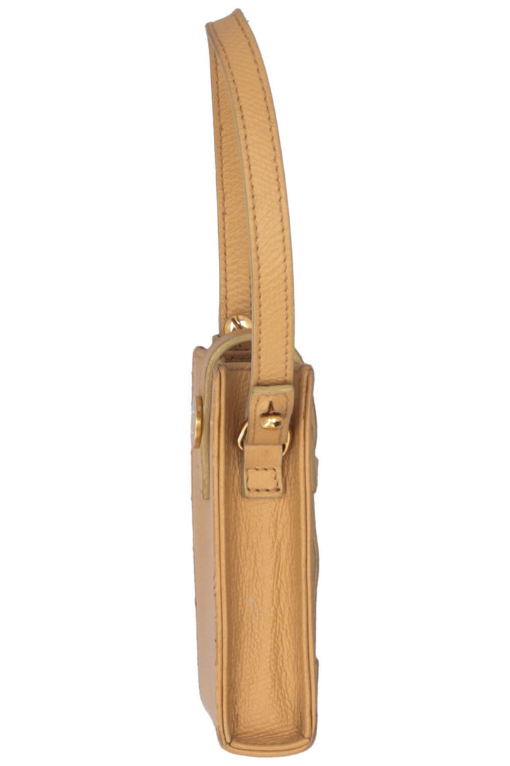 CHANEL Étui à cigarettes en cuir beige