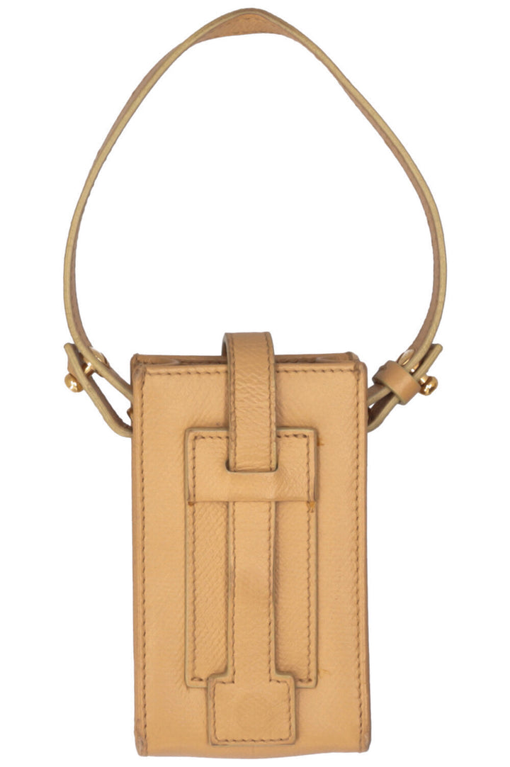 CHANEL Étui à cigarettes en cuir beige
