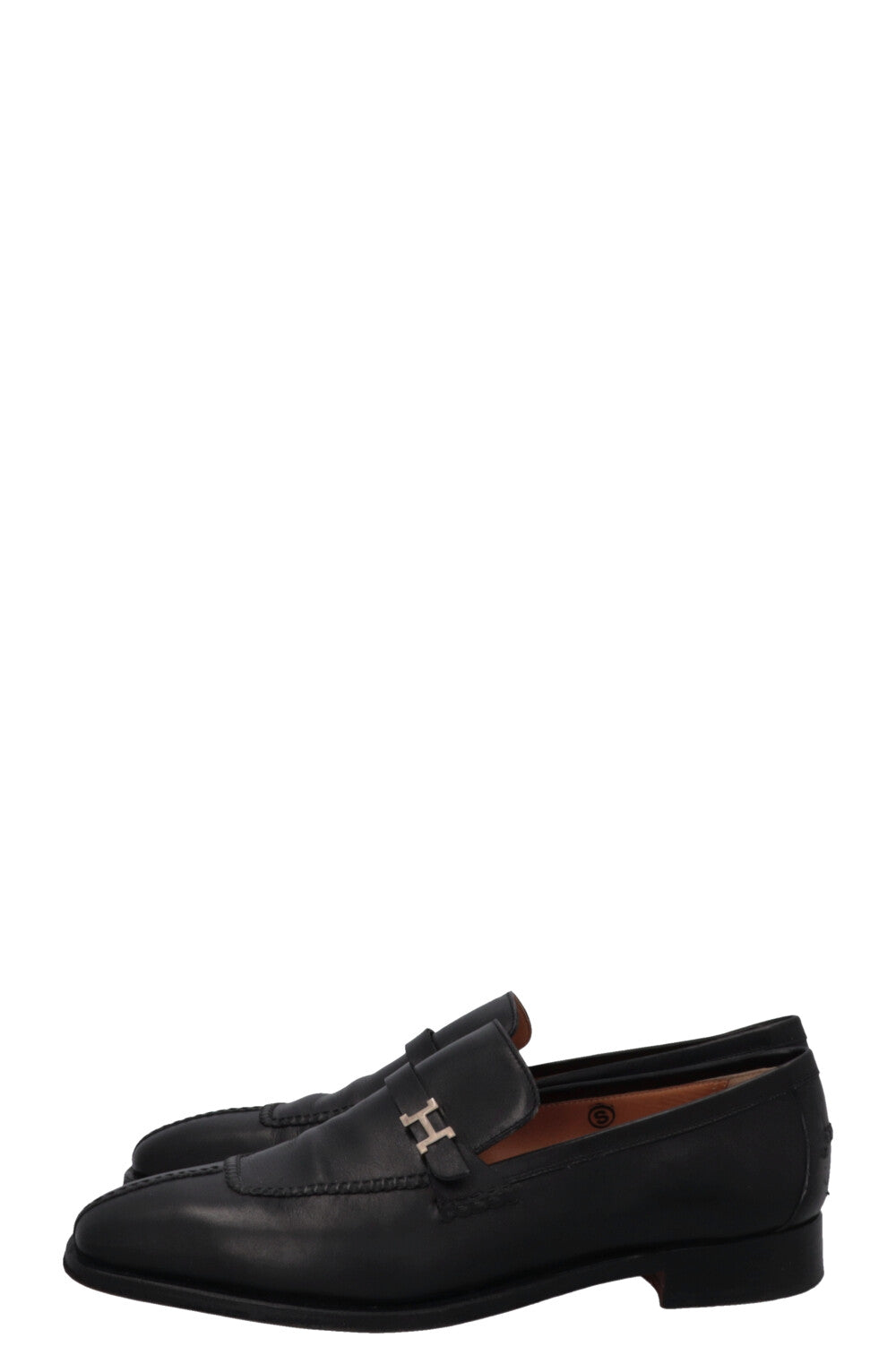 Mocassins Hermès Giovanni en cuir noir