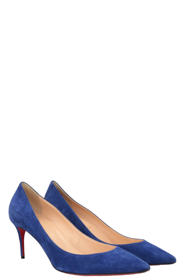 CHRISTIAN LOUBOUTIN Heels Suede Blue