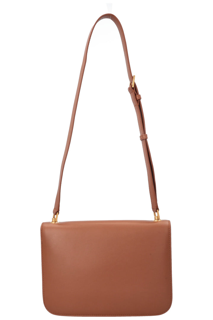 SAINT LAURENT Sac Le Carre Crossbody Bag Brown