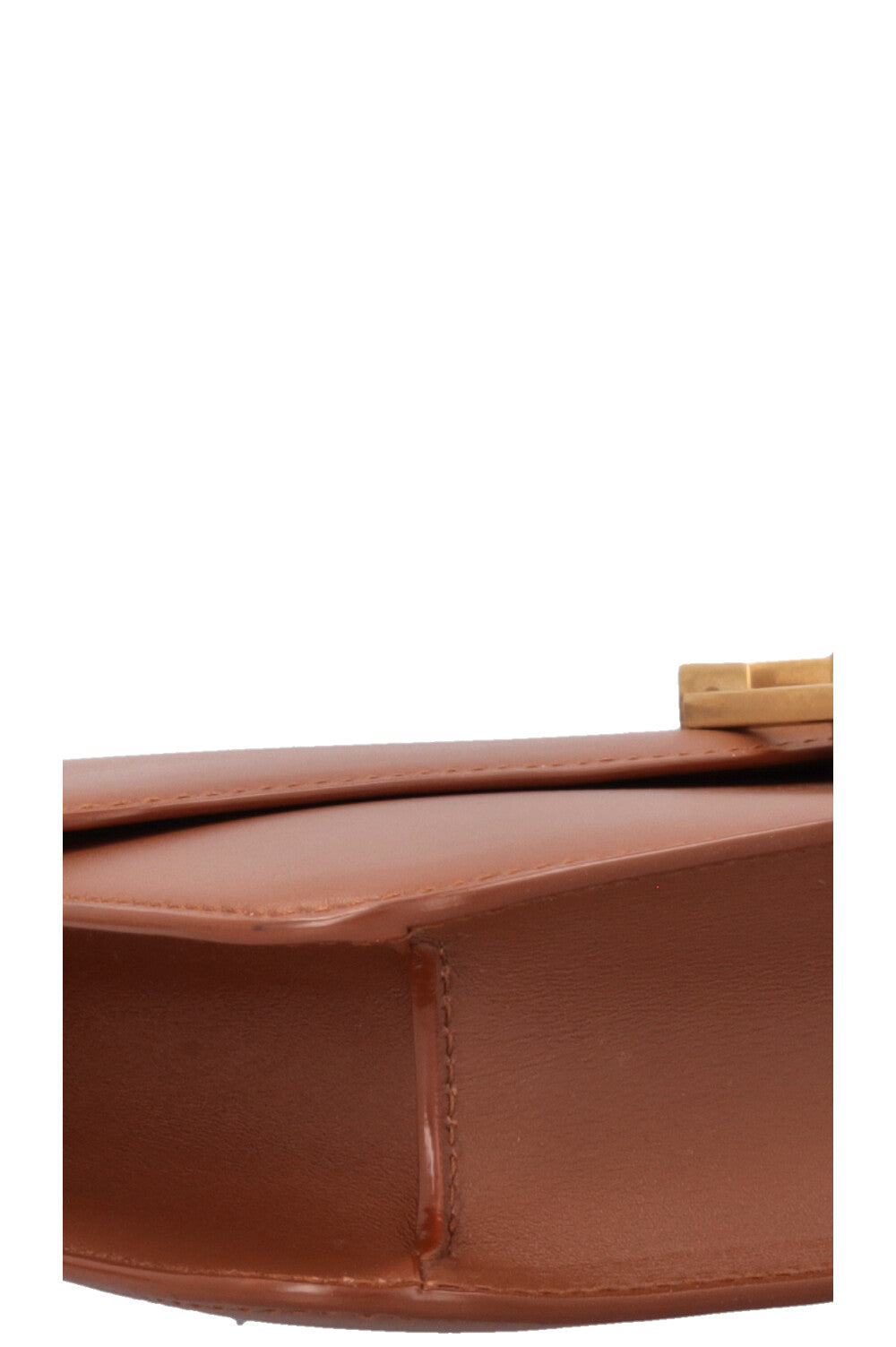 SAINT LAURENT Sac Le Carre Crossbody Bag Brown