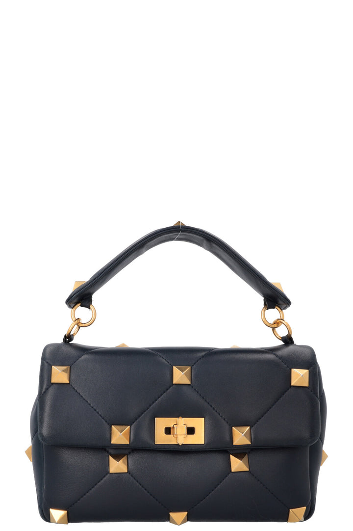 VALENTINO Roman Stud Top Handle Bag Blue