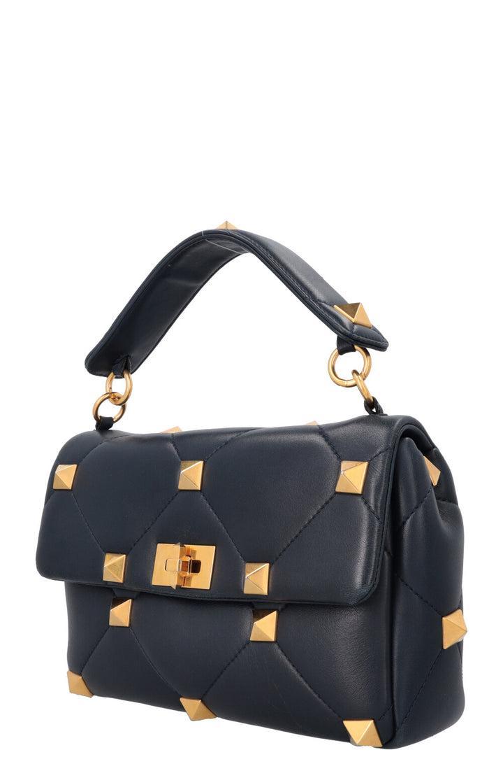 VALENTINO Roman Stud Top Handle Bag Blue