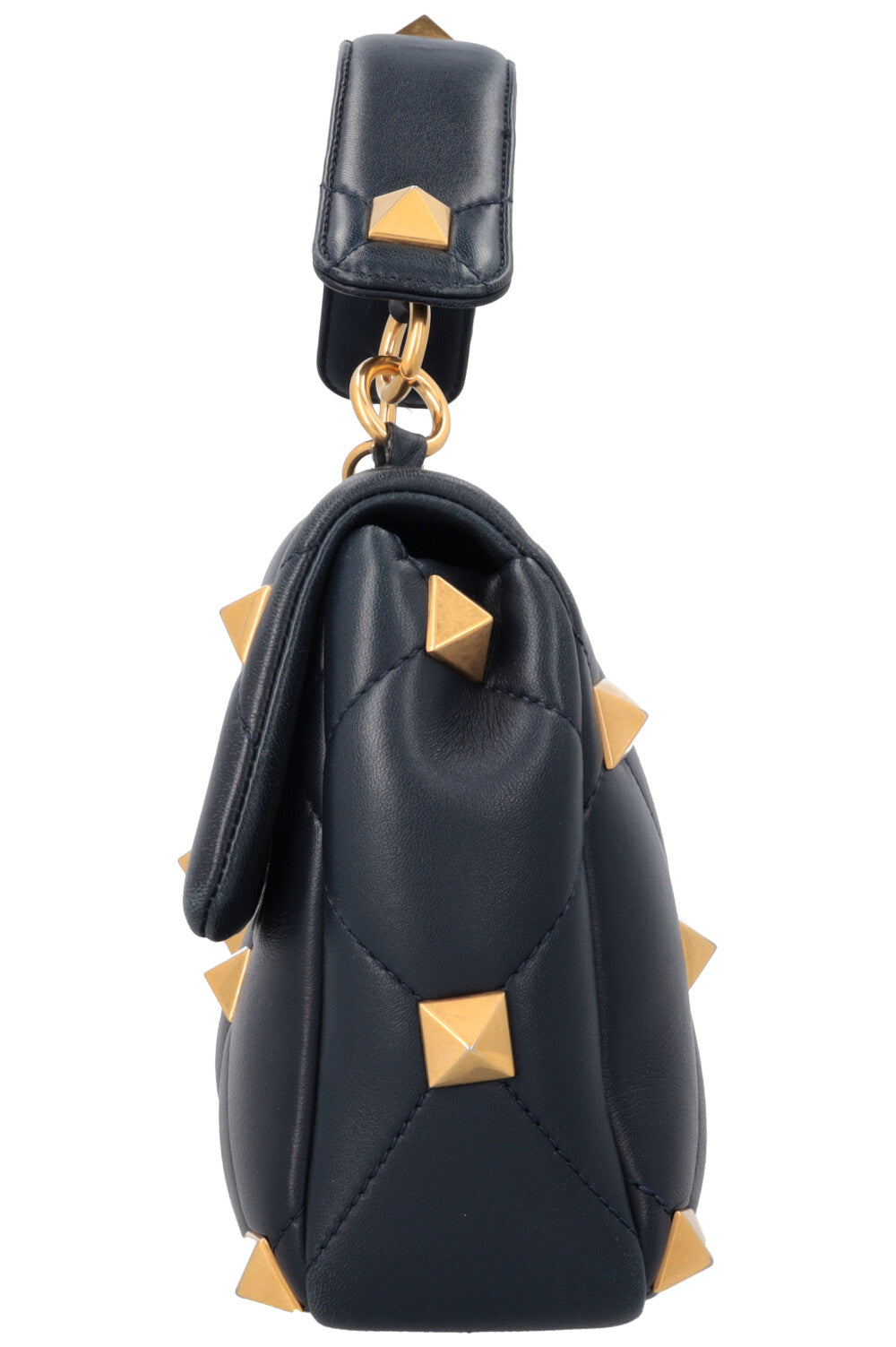 VALENTINO Roman Stud Top Handle Bag Blue