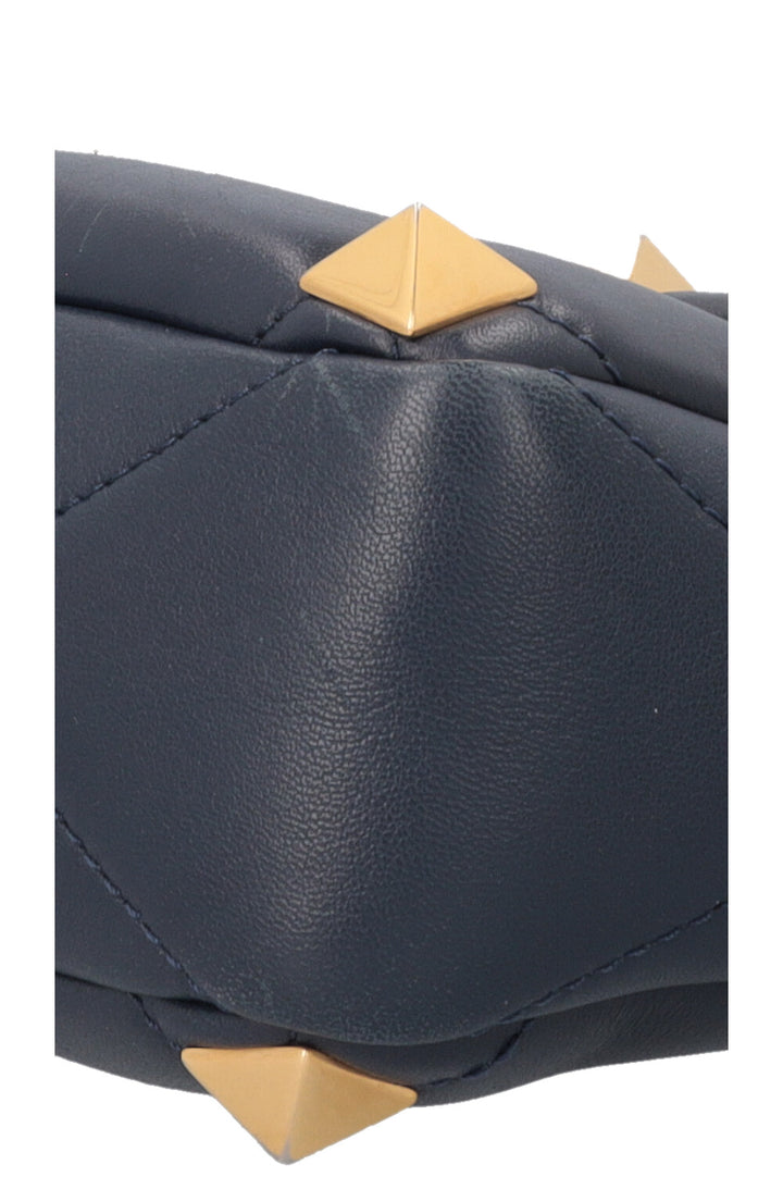 VALENTINO Roman Stud Top Handle Bag Blue