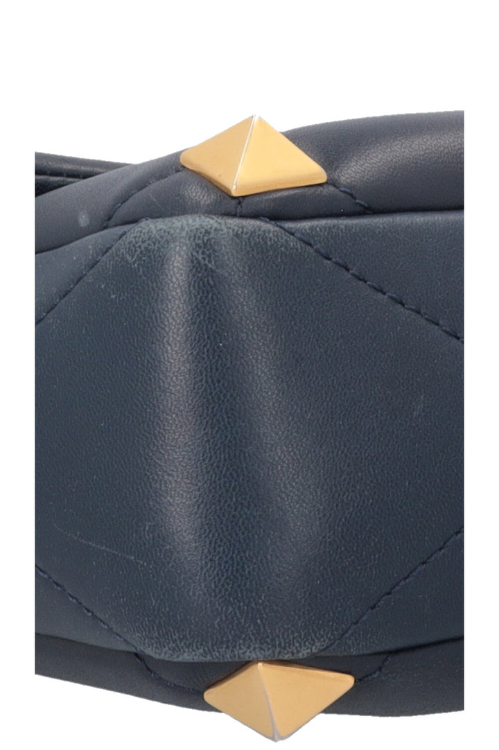 VALENTINO Roman Stud Top Handle Bag Blue