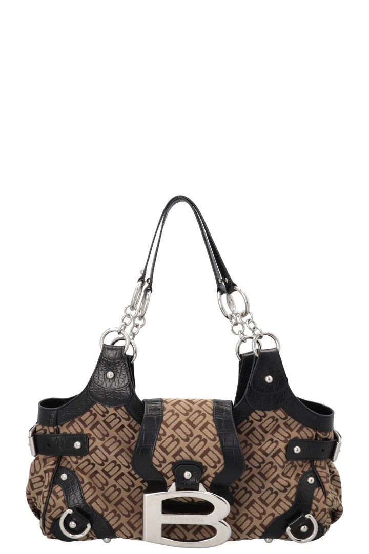 BALENCIAGA Essex Medium Bowling Bag Canvas