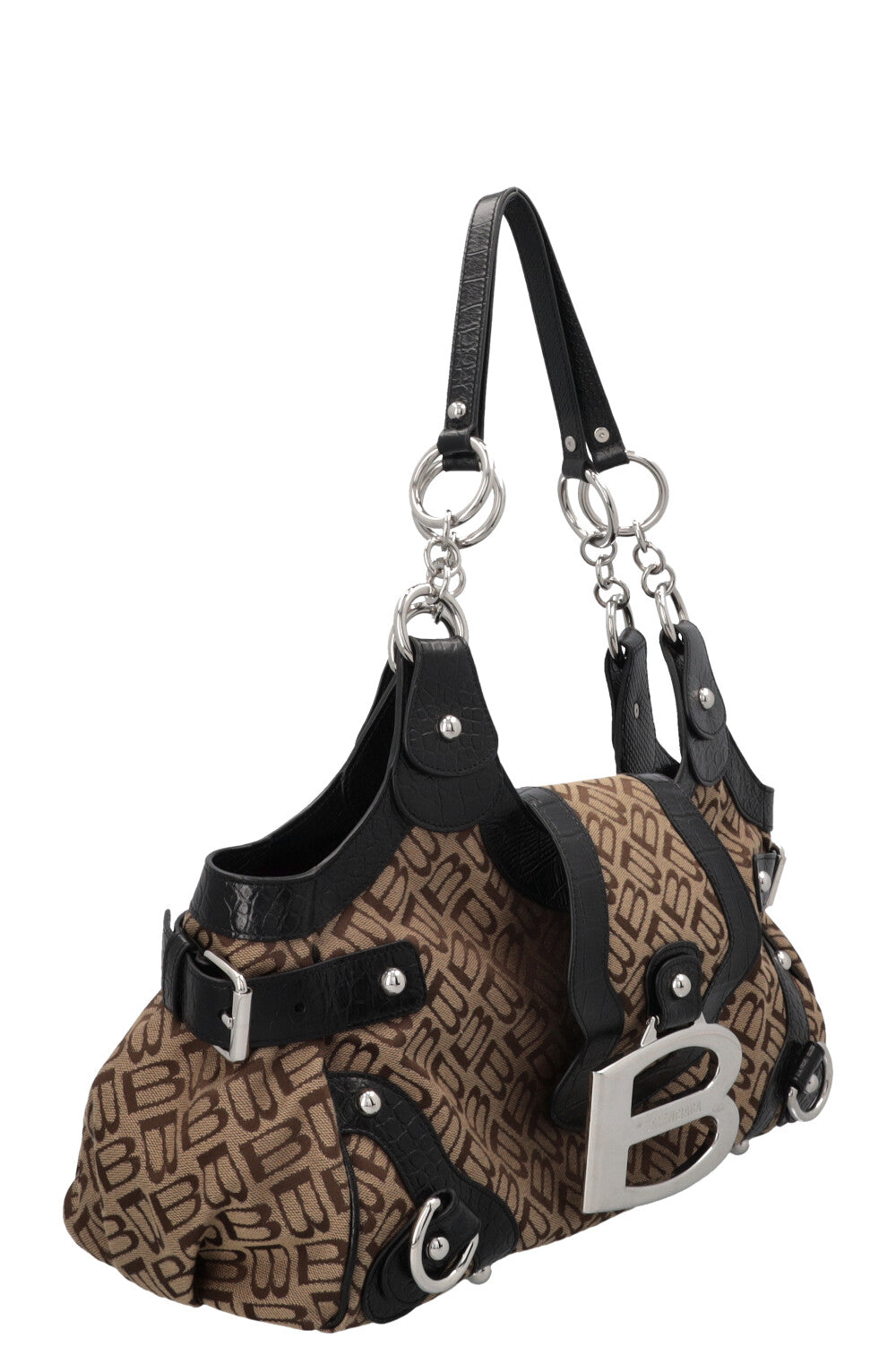 BALENCIAGA Essex Medium Bowling Bag Canvas