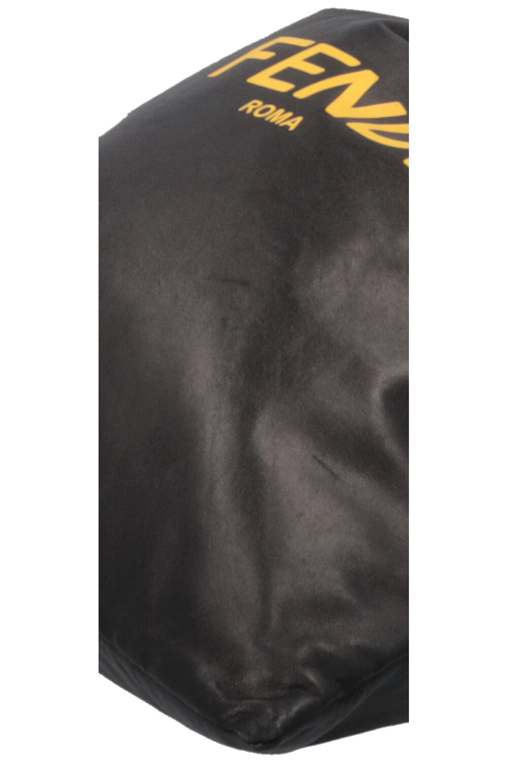 FENDI Logo Drawstring Tote Bag Black