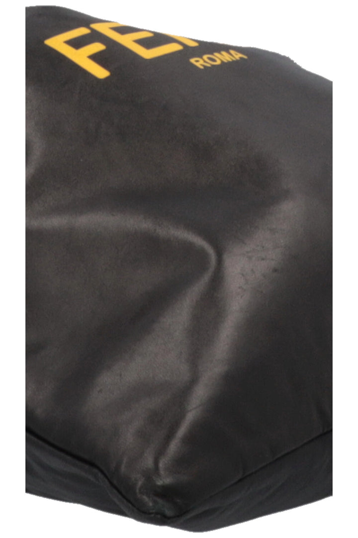 FENDI Logo Drawstring Tote Bag Black