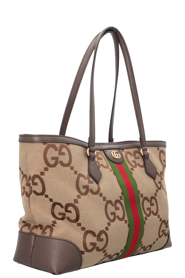 GUCCI Ophidia Shopping Tote Medium Jumbo GG Brown