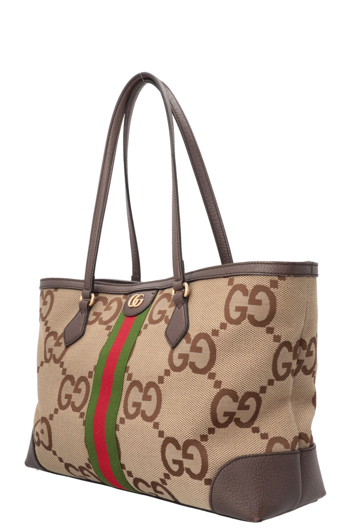 GUCCI Ophidia Shopping Tote Medium Jumbo GG Brown