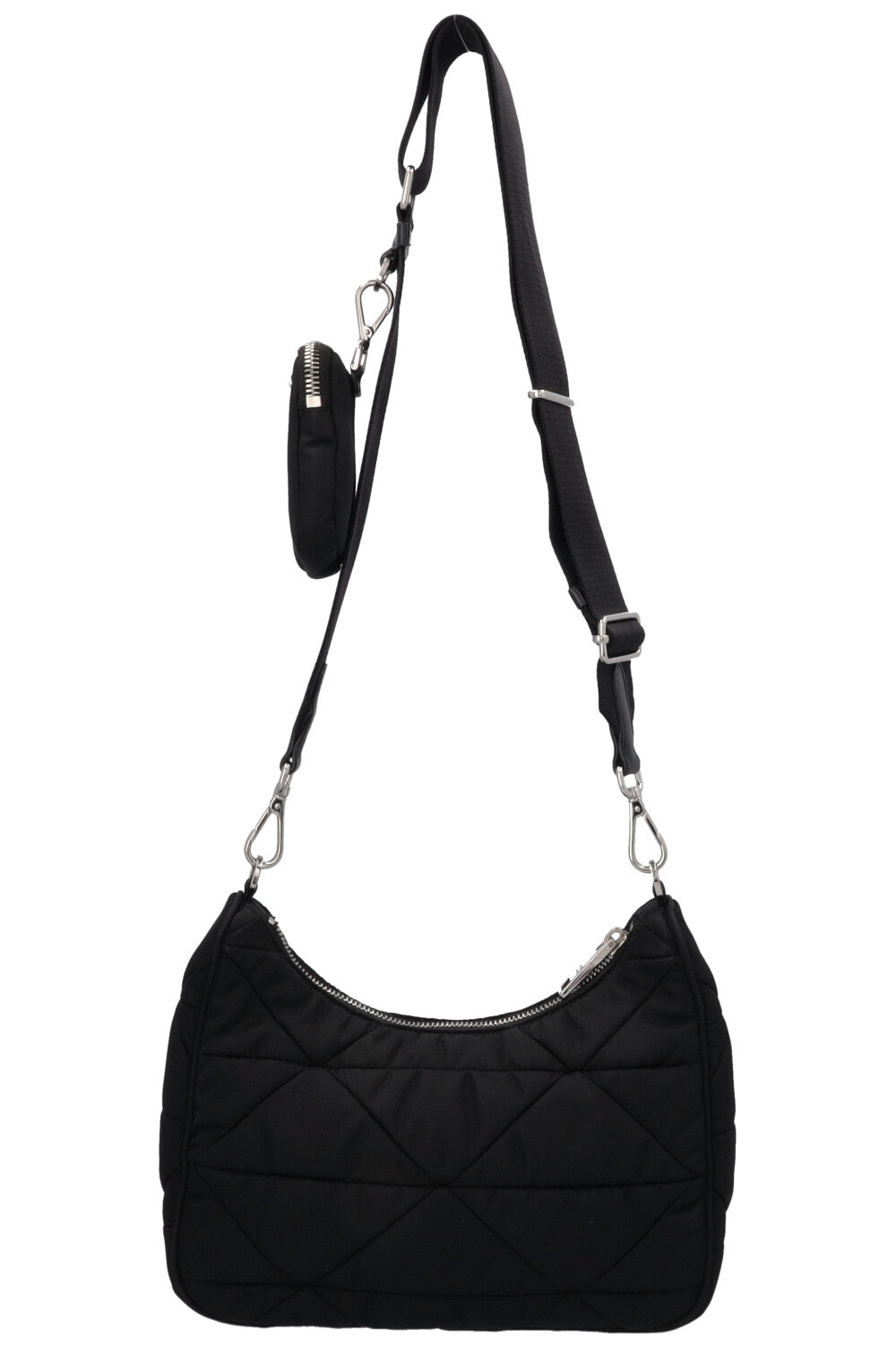 PRADA Quilted Re-Nylon Crossbody Bag Black
