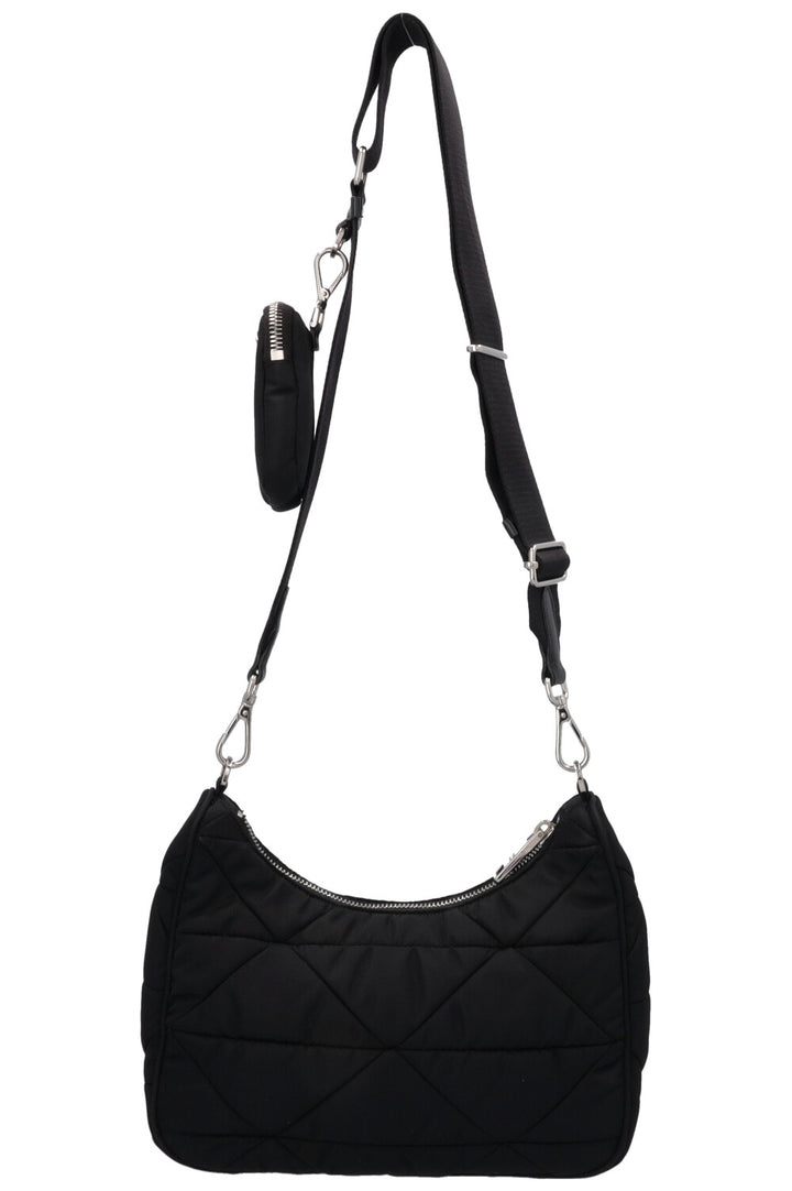PRADA Quilted Re-Nylon Crossbody Bag Black