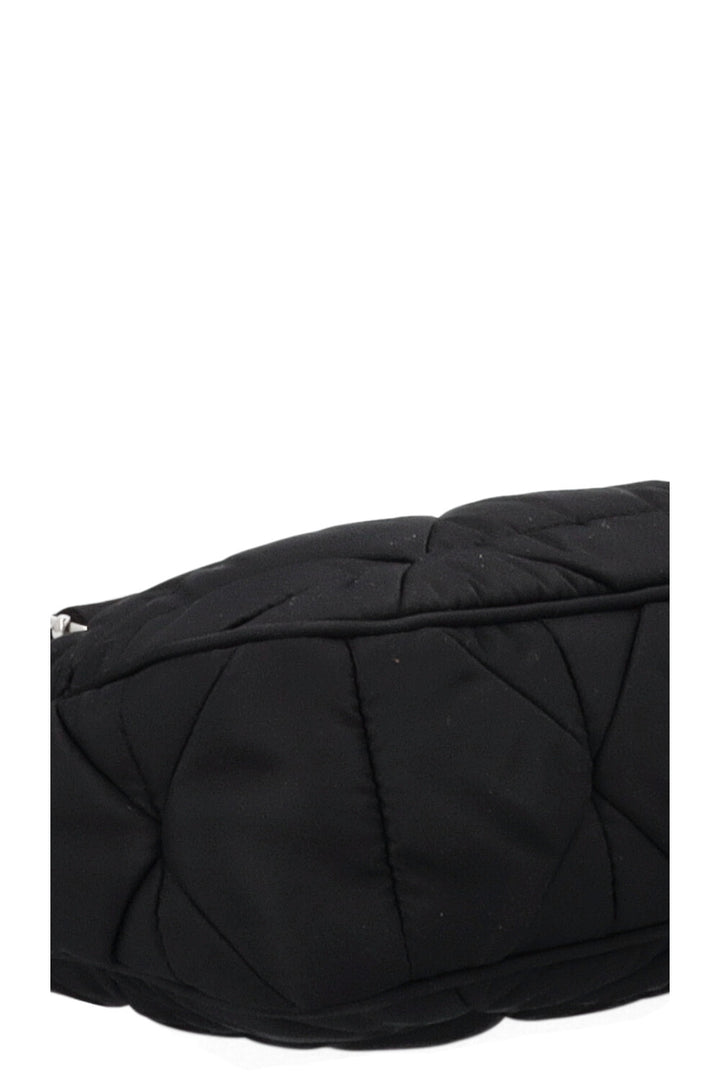 PRADA Quilted Re-Nylon Crossbody Bag Black