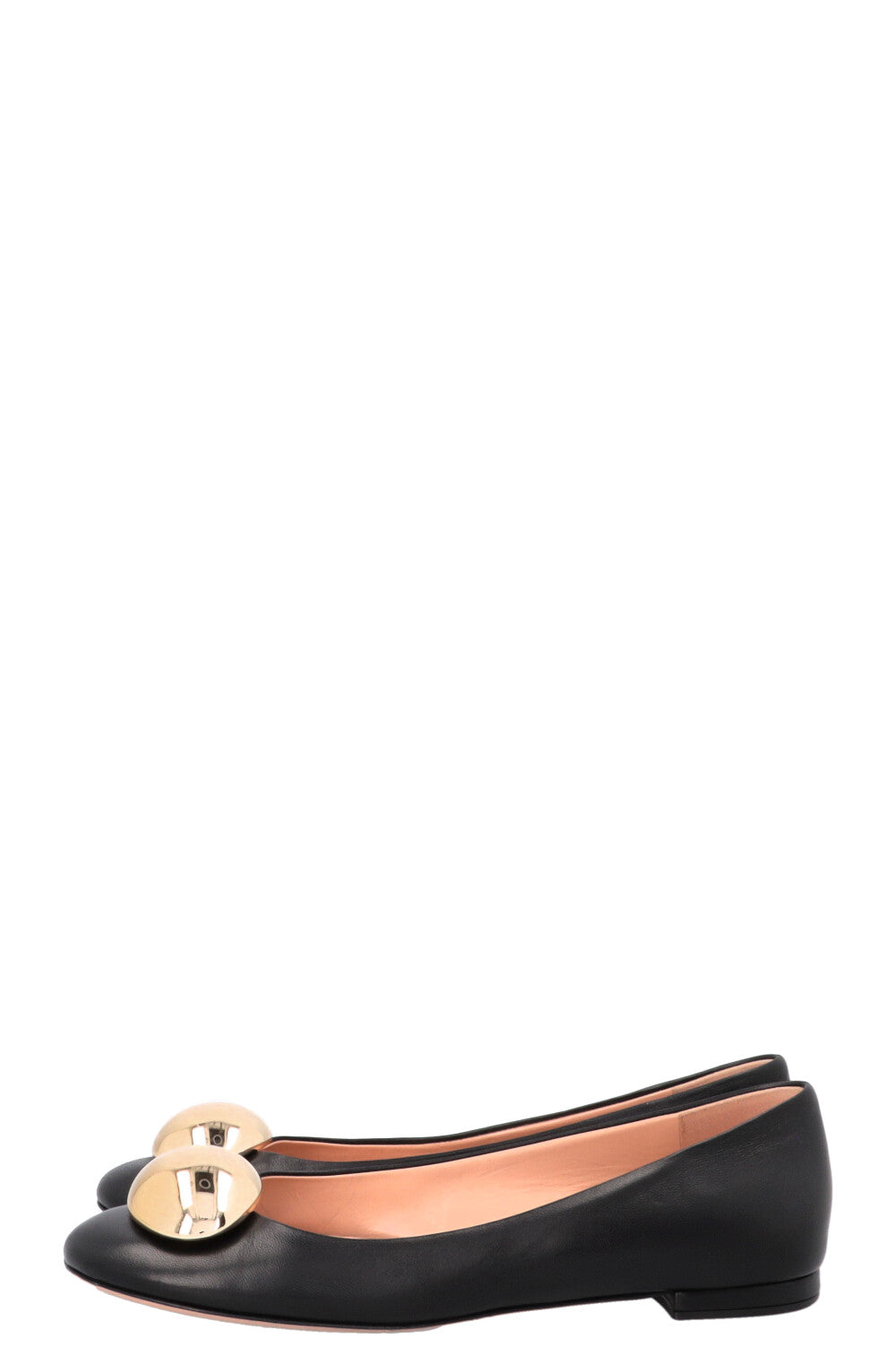 GIANVITO ROSSI Sphera Ballet Flats Leather Black