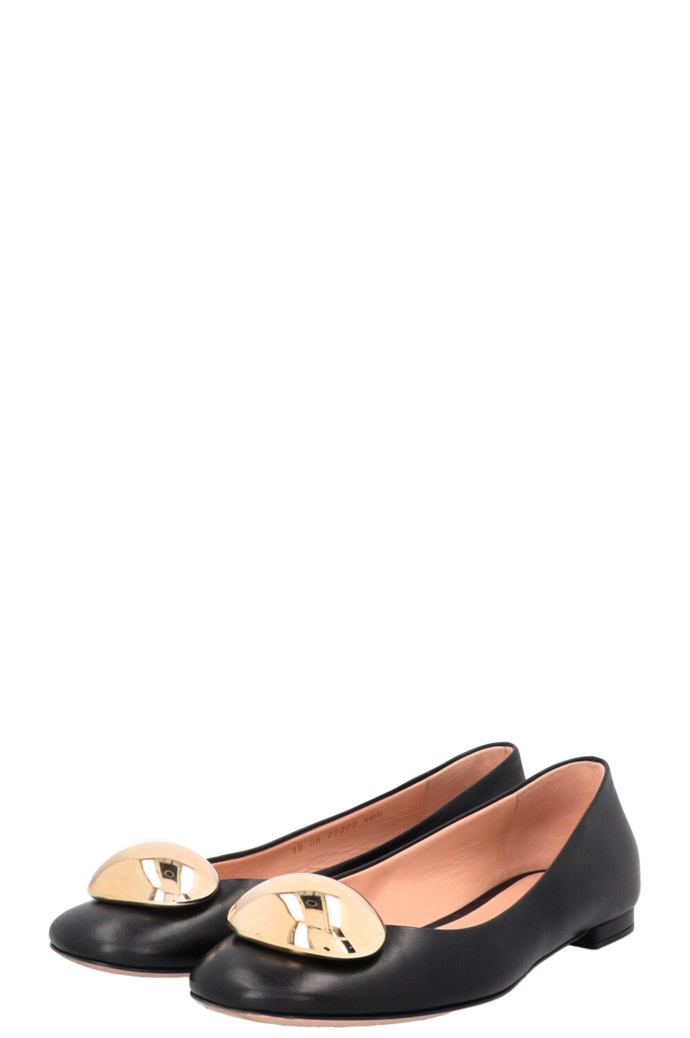 GIANVITO ROSSI Sphera Ballet Flats Leather Black