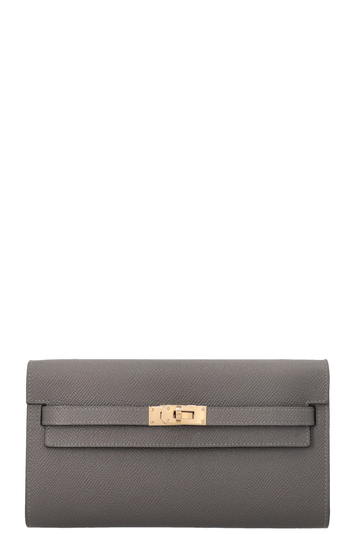 HERMÈS Kelly To Go Veau Epsom Gris Meyer