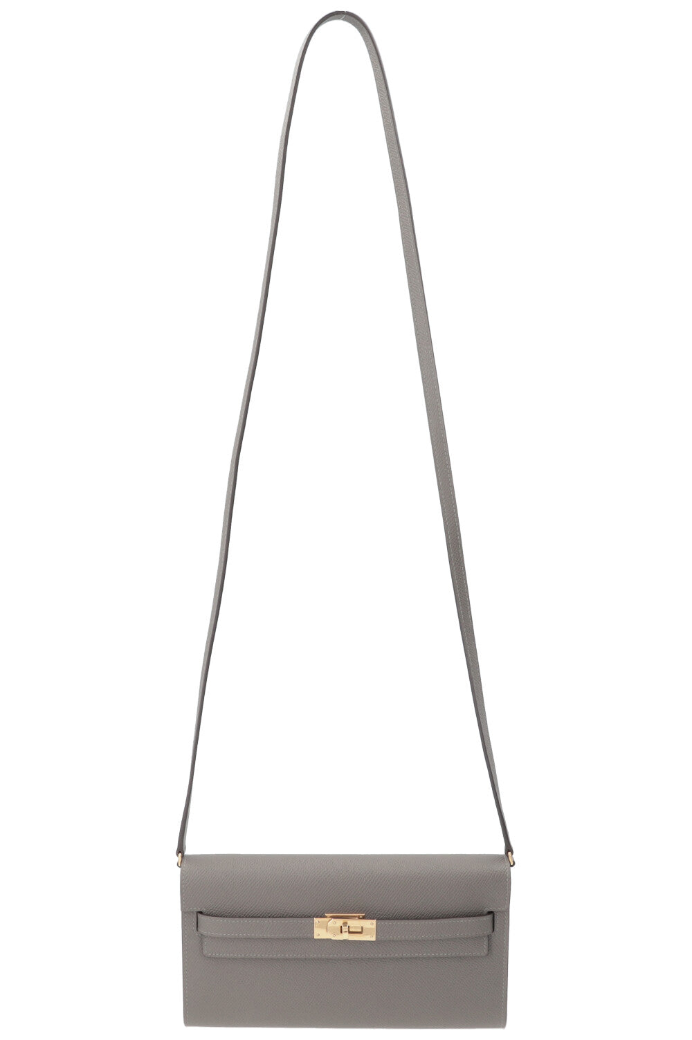 HERMÈS Kelly To Go Veau Epsom Gris Meyer