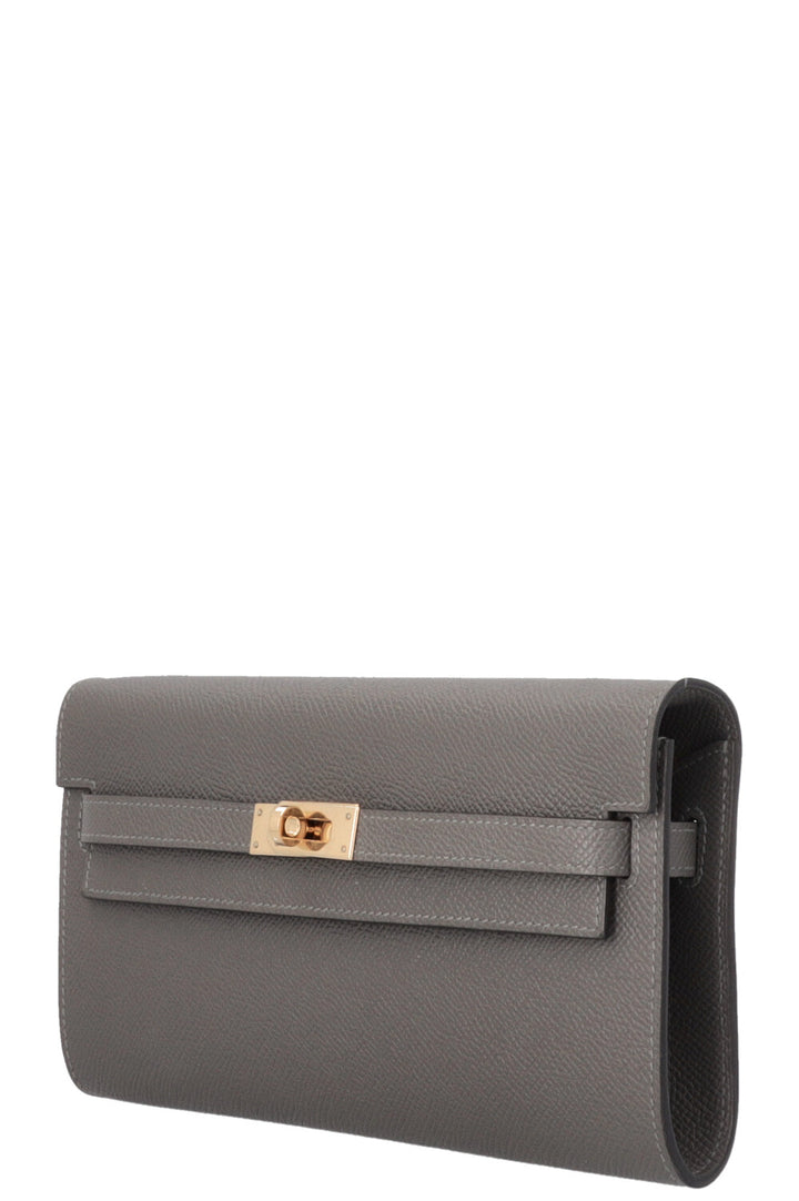 HERMÈS Kelly To Go Veau Epsom Gris Meyer