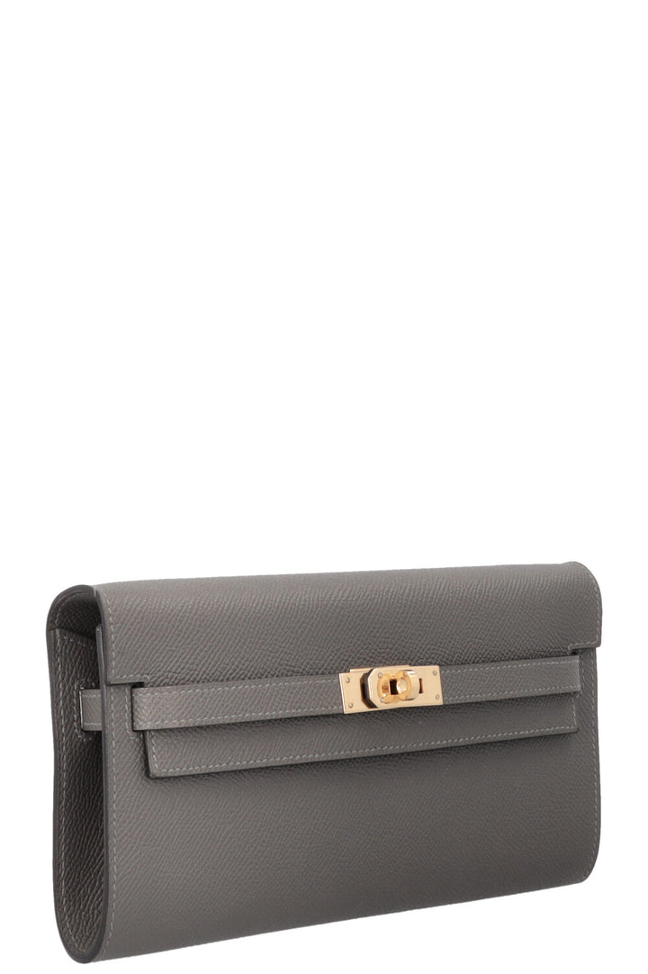 HERMÈS Kelly To Go Veau Epsom Gris Meyer