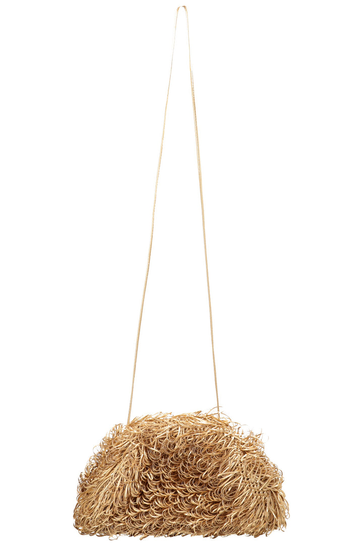 BOTTEGA VENETA The Sponge Pouch Oro Gold
