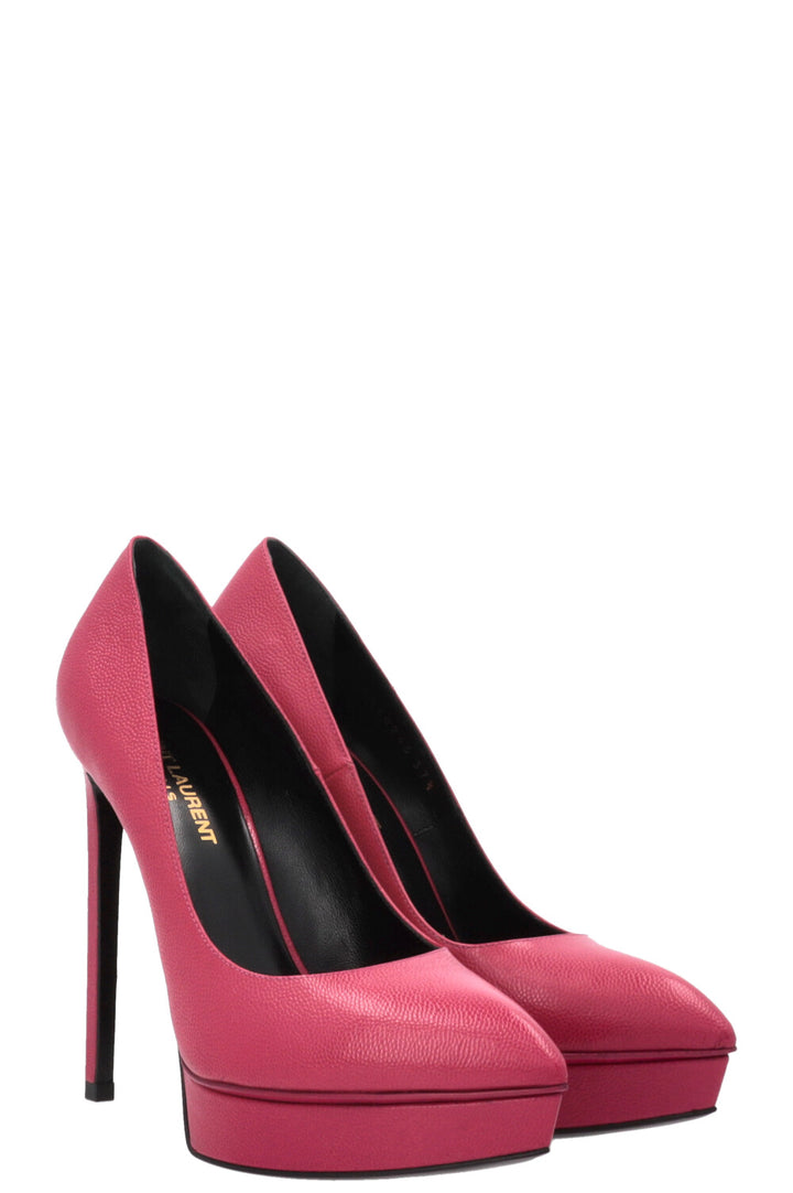 SAINT LAURENT Janis Plateau Heels Pink