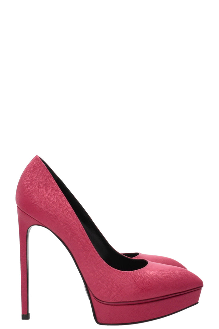 SAINT LAURENT Janis Plateau Heels Pink