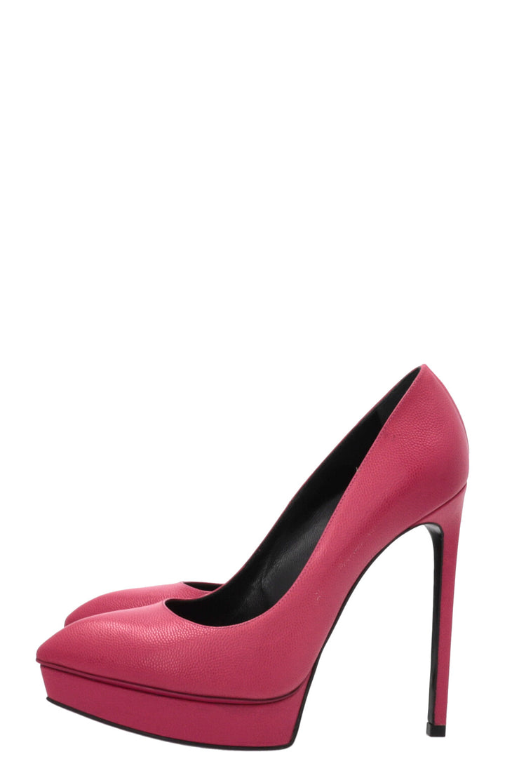 SAINT LAURENT Janis Plateau Heels Pink
