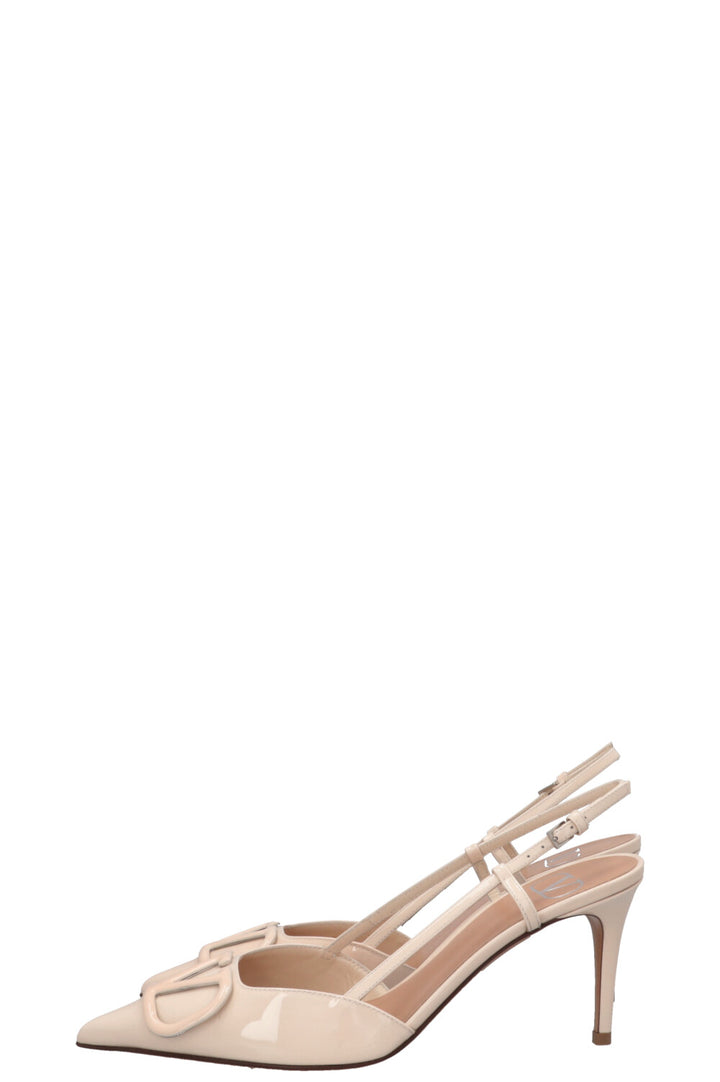 VALENTINO VLogo Heels Patent Nude