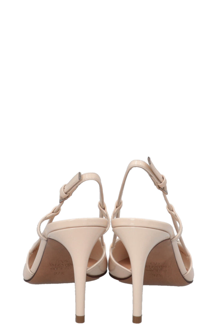 VALENTINO VLogo Heels Patent Nude
