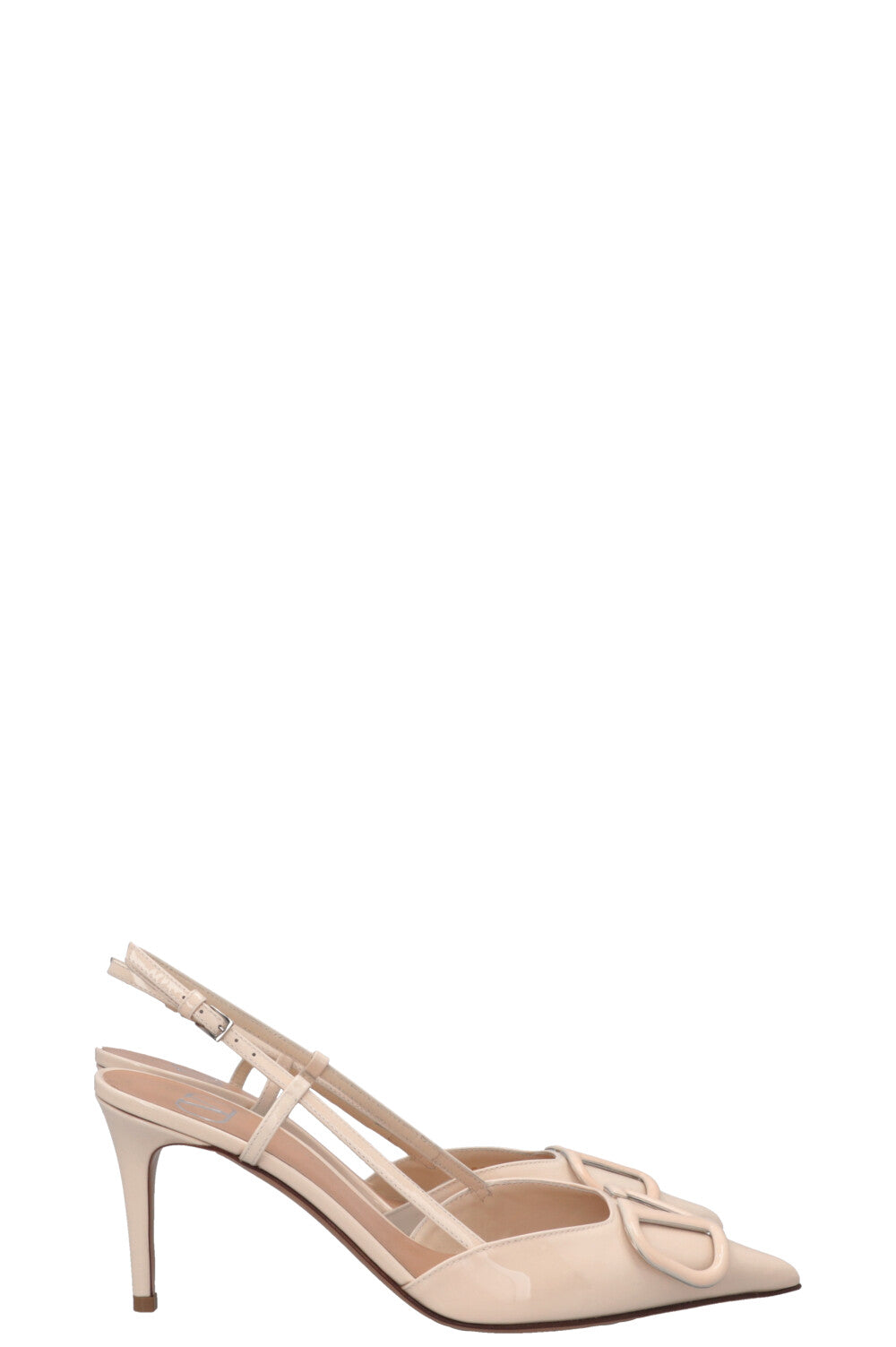 VALENTINO VLogo Heels Patent Nude