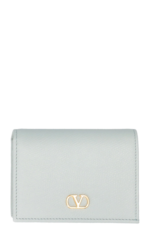 VALENTINO VLogo Compact Wallet Light Blue