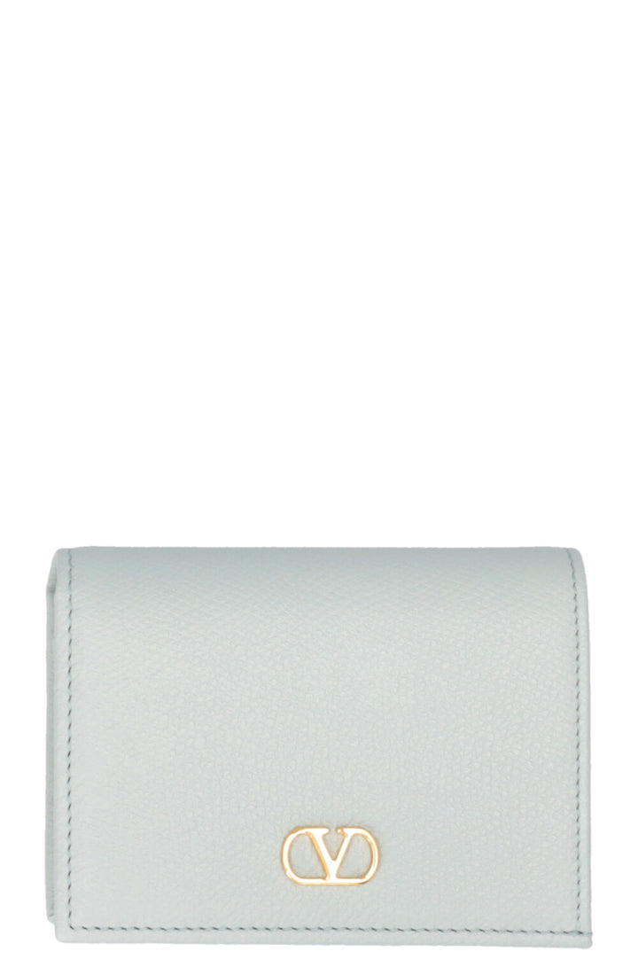 VALENTINO VLogo Compact Wallet Light Blue